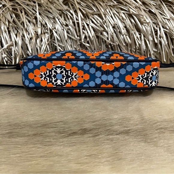New VERA BRADLEY Marrakech Beads Flap Crossbody Blue Orange Commute Adjustable - Picture 13 of 14